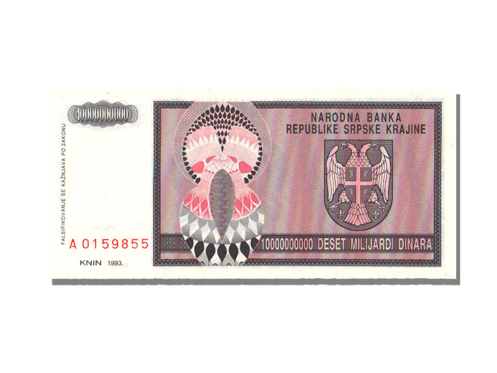 Croatia, 10 Milliard Dinara, 1993, KM #R19a, UNC(65-70)