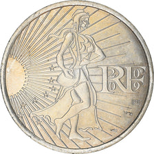 France, Monnaie de Paris, 10 Euro, Semeuse, 2009, MS(63), Silver, Gadoury:EU337