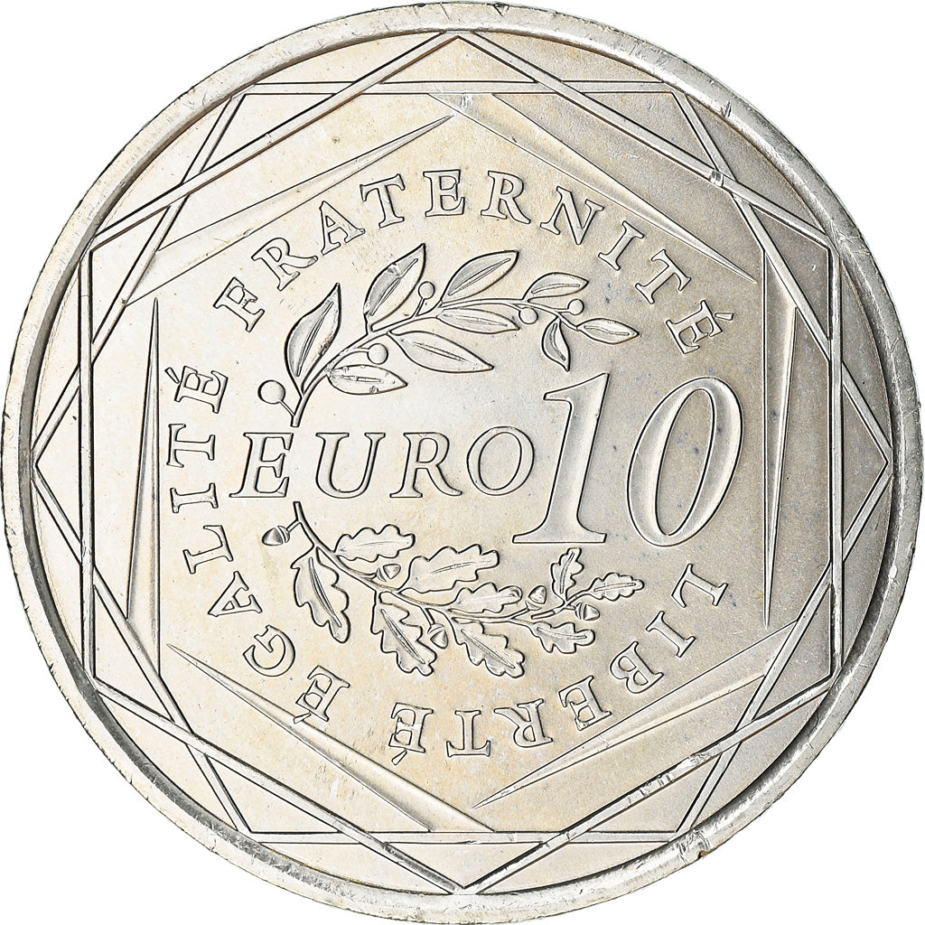 France, Monnaie de Paris, 10 Euro, Semeuse, 2009, MS(63), Silver, Gadoury:EU337