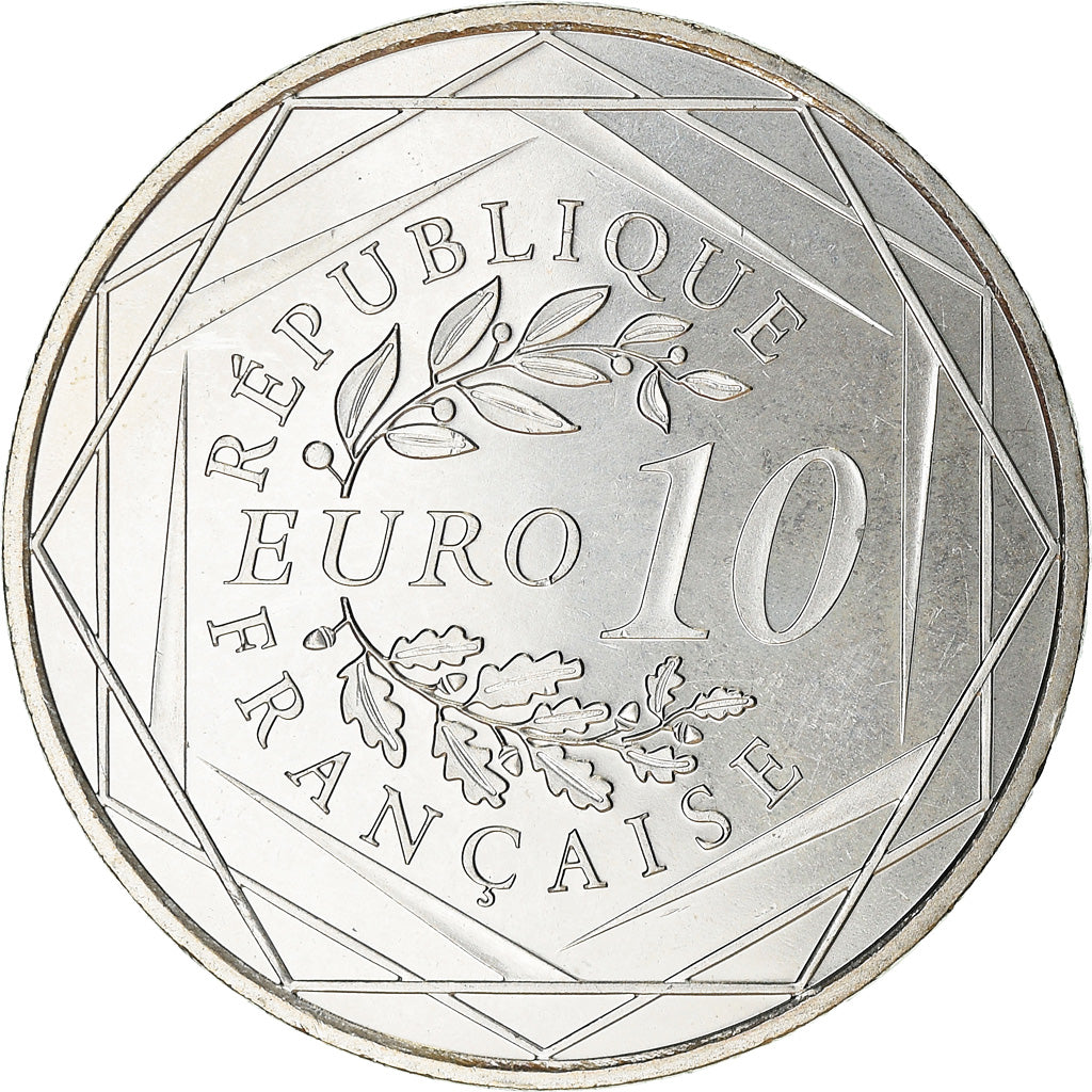 France, 10 Euro, Hercule, 2012, Paris, FDC, MS(65-70), Silver, Gadoury:EU 516
