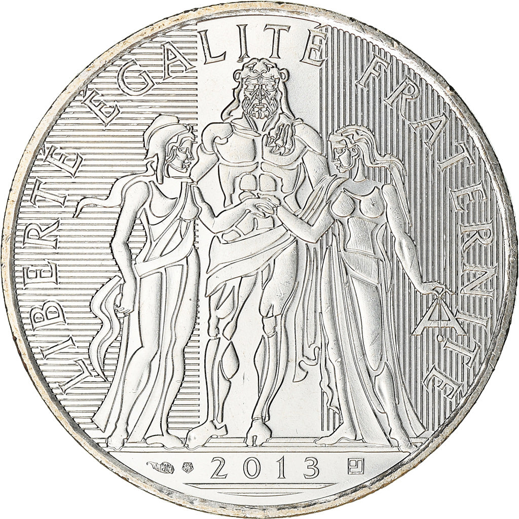 France, 10 Euro, Hercule, 2013, Paris, FDC, MS(65-70), Silver, Gadoury:EU590