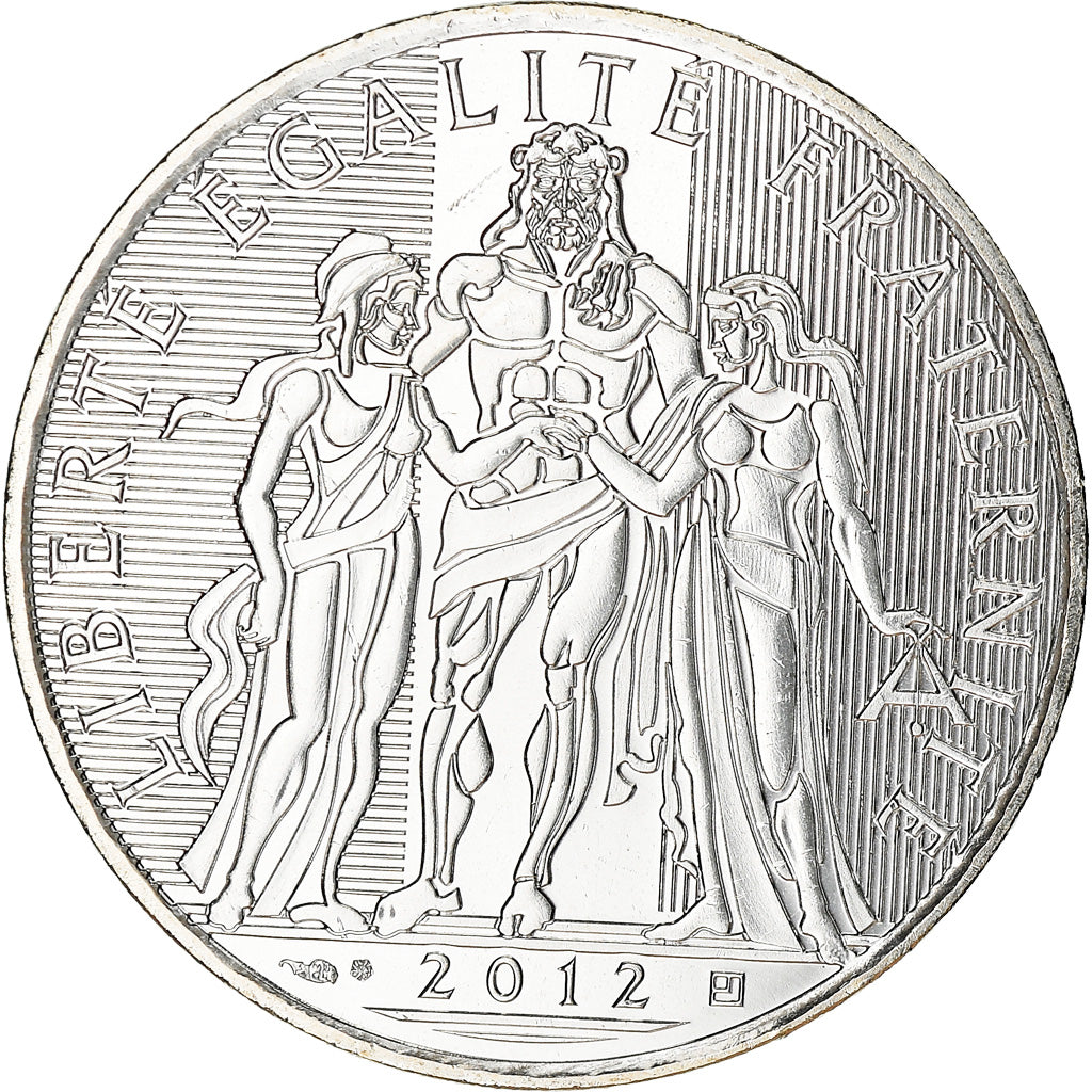 France, 10 Euro, Hercule, 2012, Paris, FDC, MS(65-70), Silver, Gadoury:EU 516