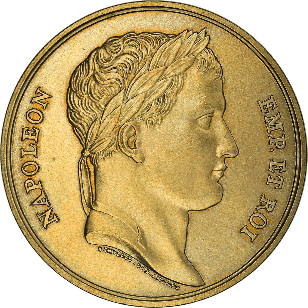 France, Médaille, Le sacre de Napoléon Ier par Pie VII, FDC, Nickel