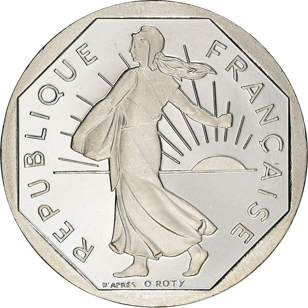 Moneta, Francia, Semeuse, 2 Francs, 2001, BE, FDC, Nichel, KM:942.2