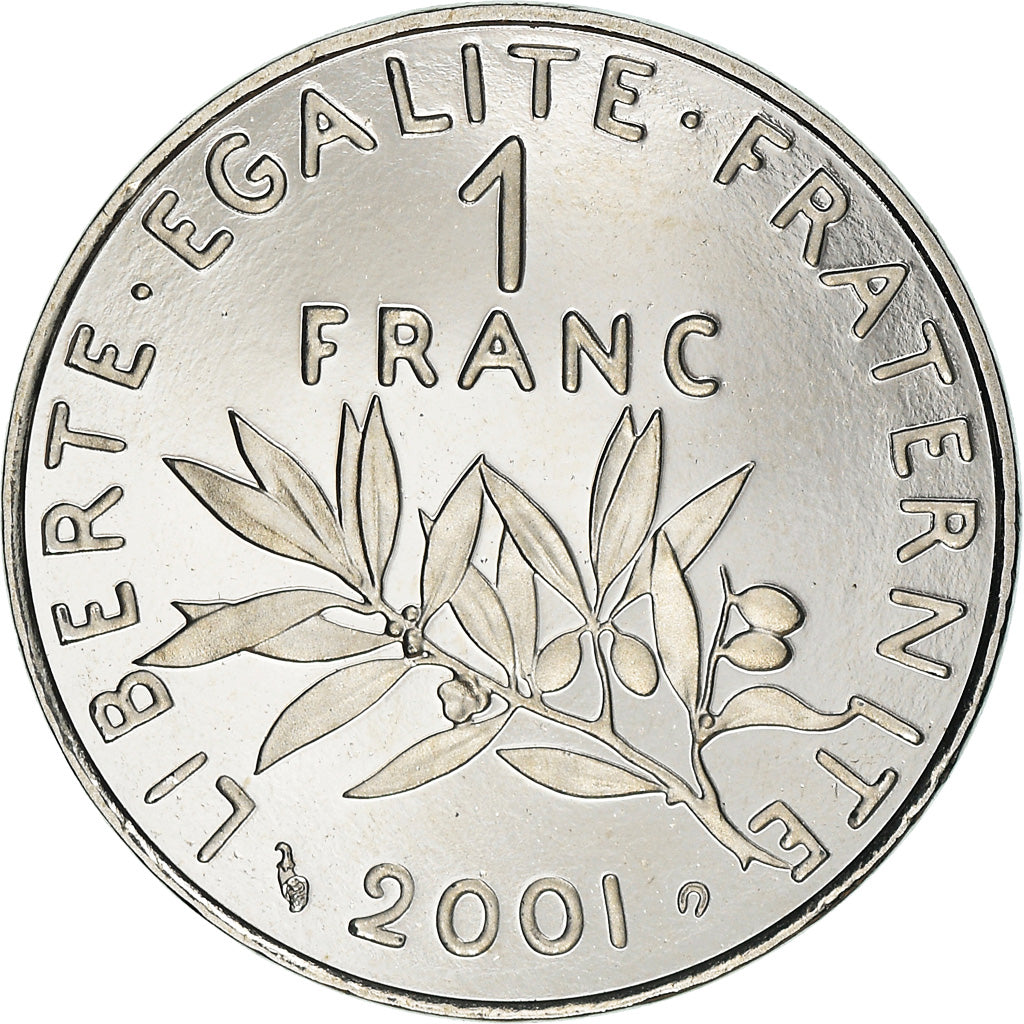 Monnaie, France, Semeuse, Franc, 2001, Paris, BE, FDC, Nickel, Gadoury:474b