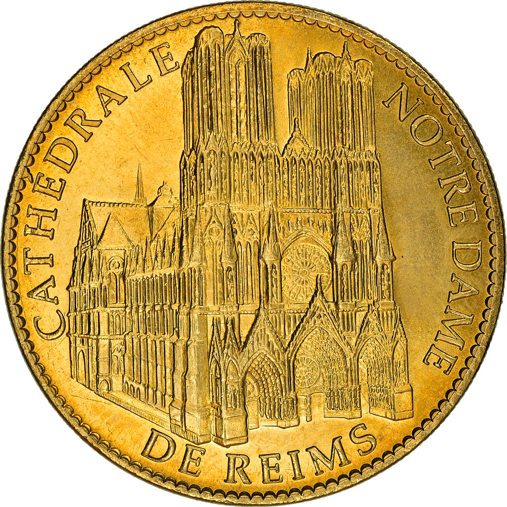France, Token, Touristic token, Reims - Cathédrale Notre Dame, 2013, Arthus
