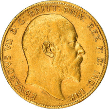 Monnaie, Grande-Bretagne, Edward VII, Sovereign, 1903, Souverain, TTB, Or