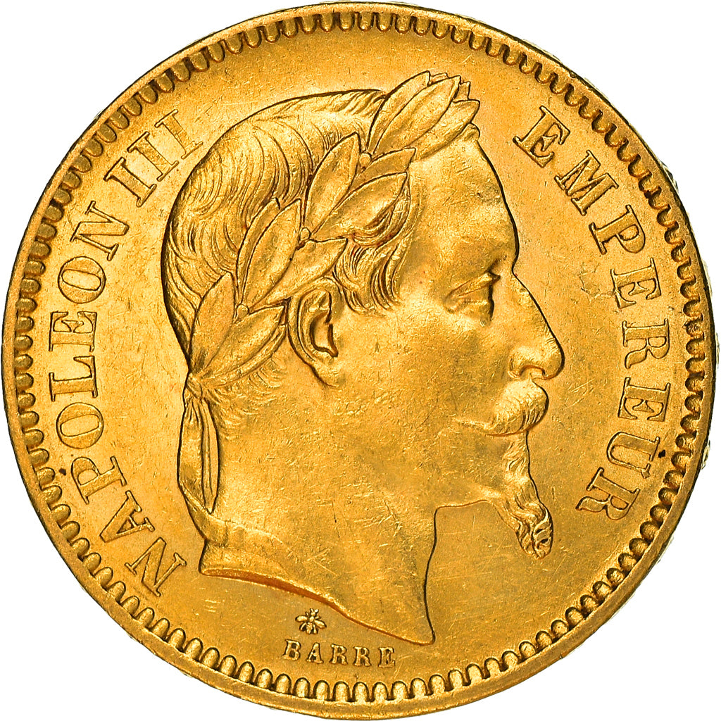 Coin, France, Napoleon III, Napoléon III, 20 Francs, 1862, Paris, A., MS(63)