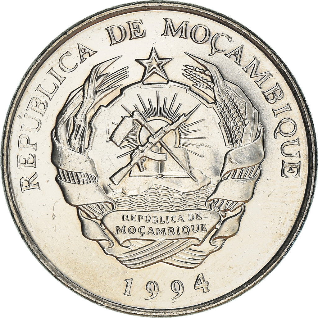 Münze, Mosambik, 500 Meticais, 1994, Royal Mint, VZ, Nickel Clad Steel, KM:121