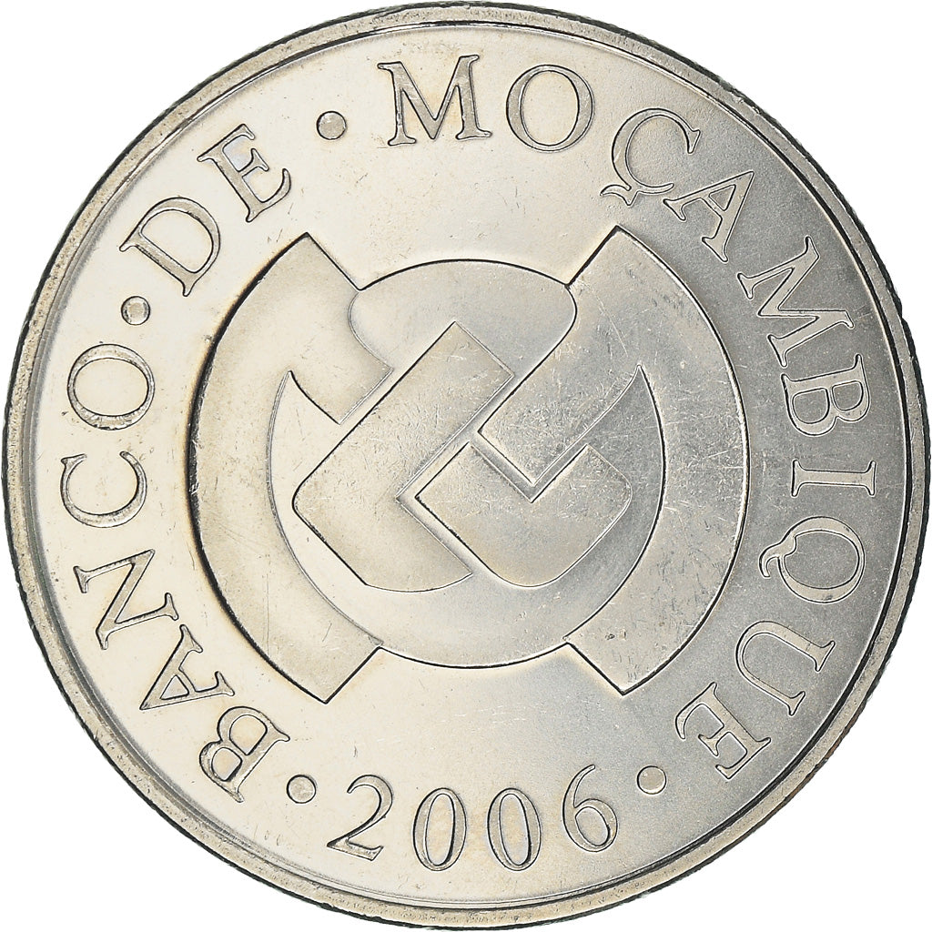 Moneda, Mozambique, 5 Meticais, 2006, EBC, Níquel chapado en acero, KM:139