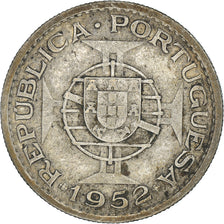 Coin, Mozambique, 10 Escudos, 1952, VF(30-35), Silver, KM:79