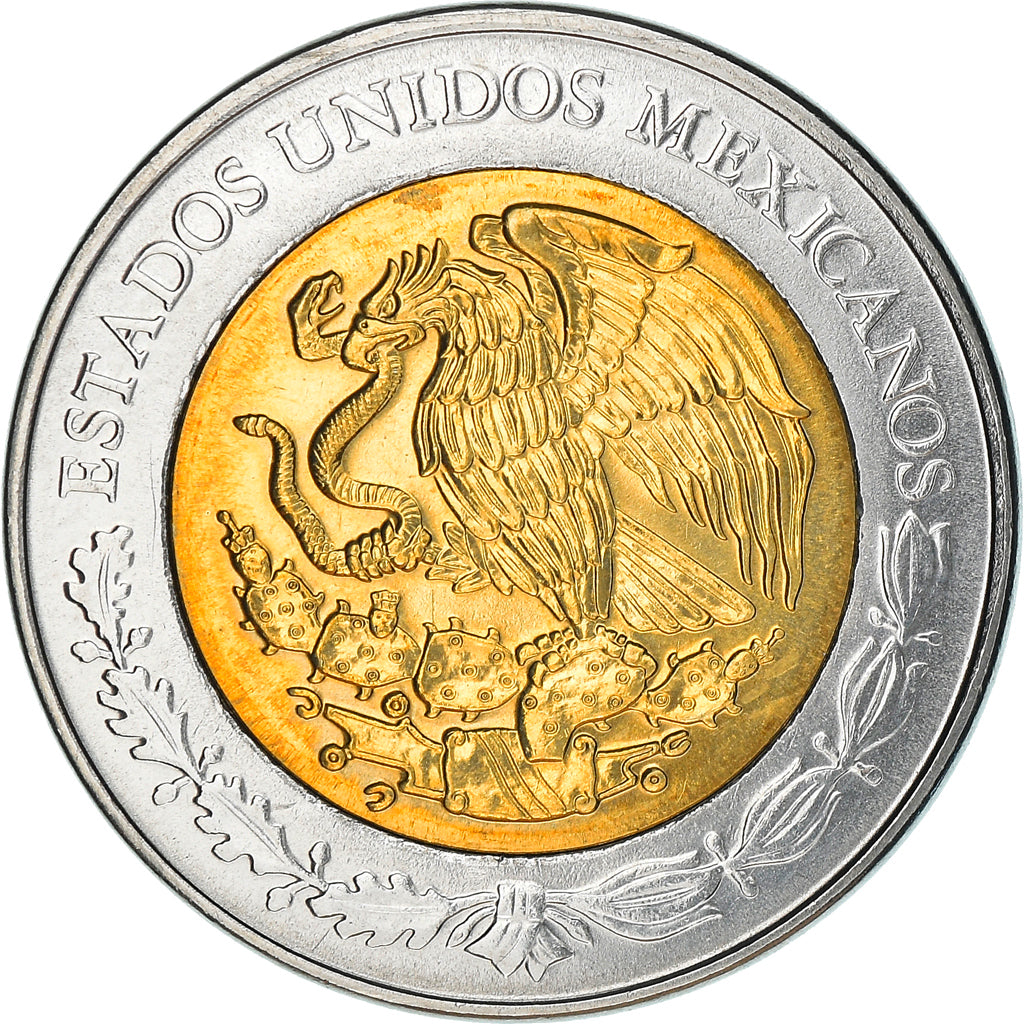 Coin, Mexico, 5 Pesos, 2008, Mexico City, MS(63), Bi-Metallic, KM:900.1