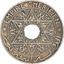 Coin, Morocco, Yusuf, 25 Centimes, 1924, Poissy, EF(40-45), Copper-nickel