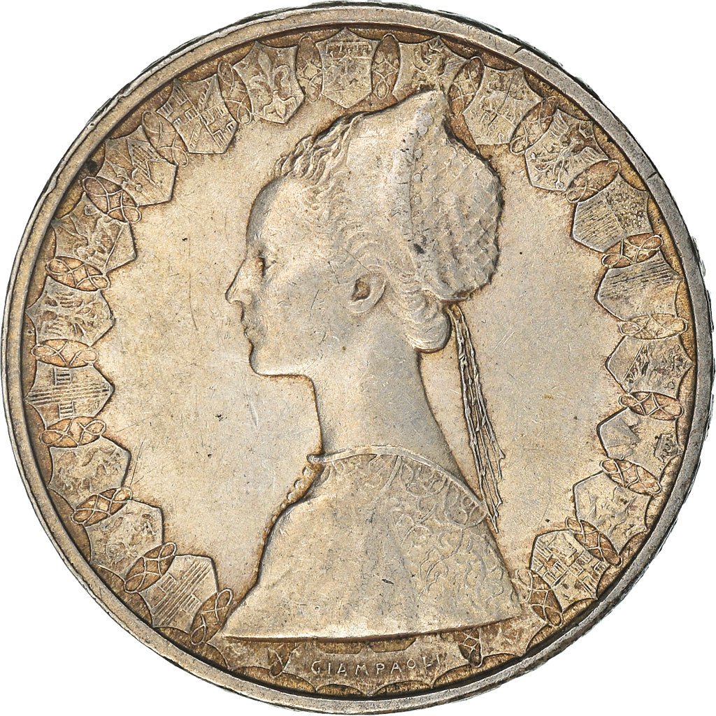 Coin, Italy, 500 Lire, 1958, Rome, EF(40-45), Silver, KM:98