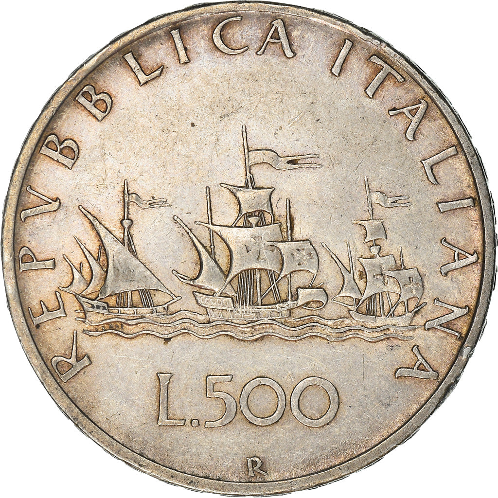 Coin, Italy, 500 Lire, 1958, Rome, EF(40-45), Silver, KM:98