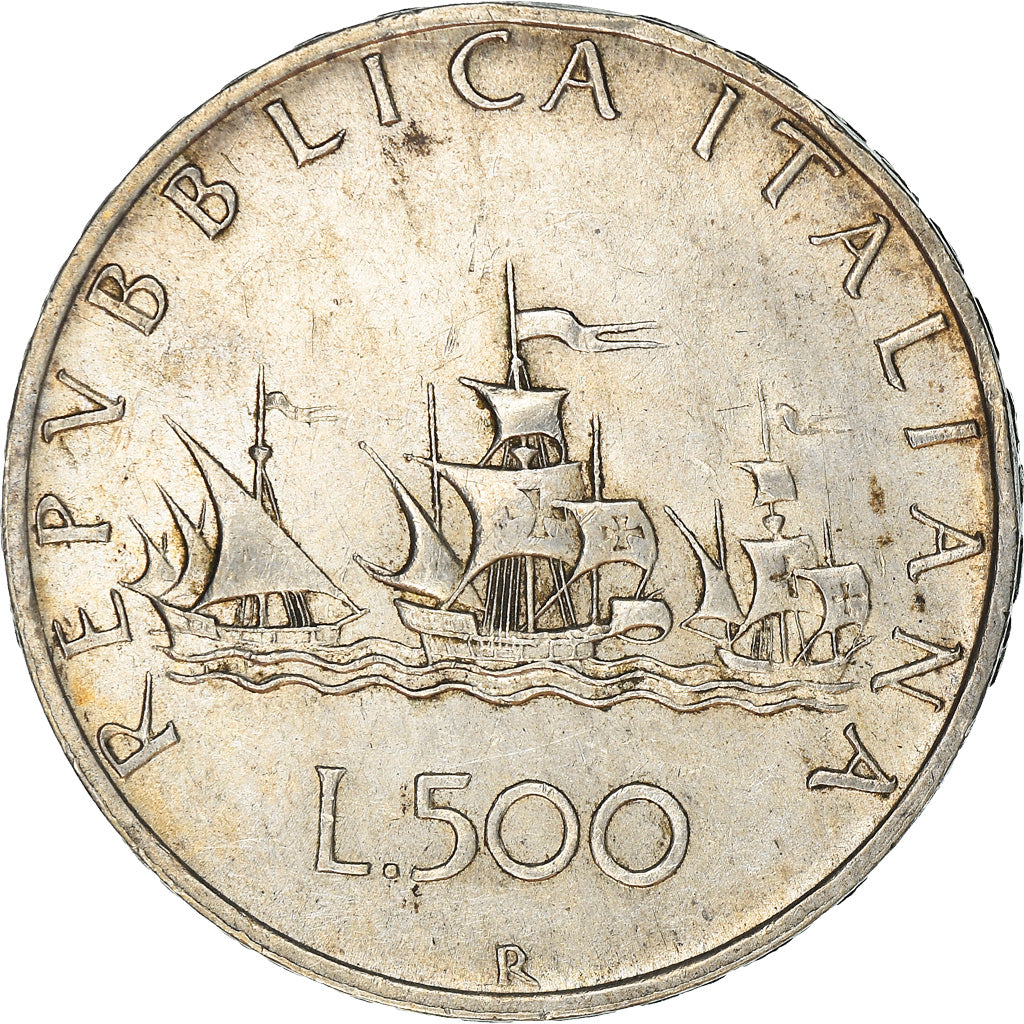 Coin, Italy, 500 Lire, 1960, Rome, EF(40-45), Silver, KM:98