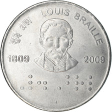 Coin, INDIA-REPUBLIC, 2 Rupees, 2009, MS(63), Stainless Steel, KM:368