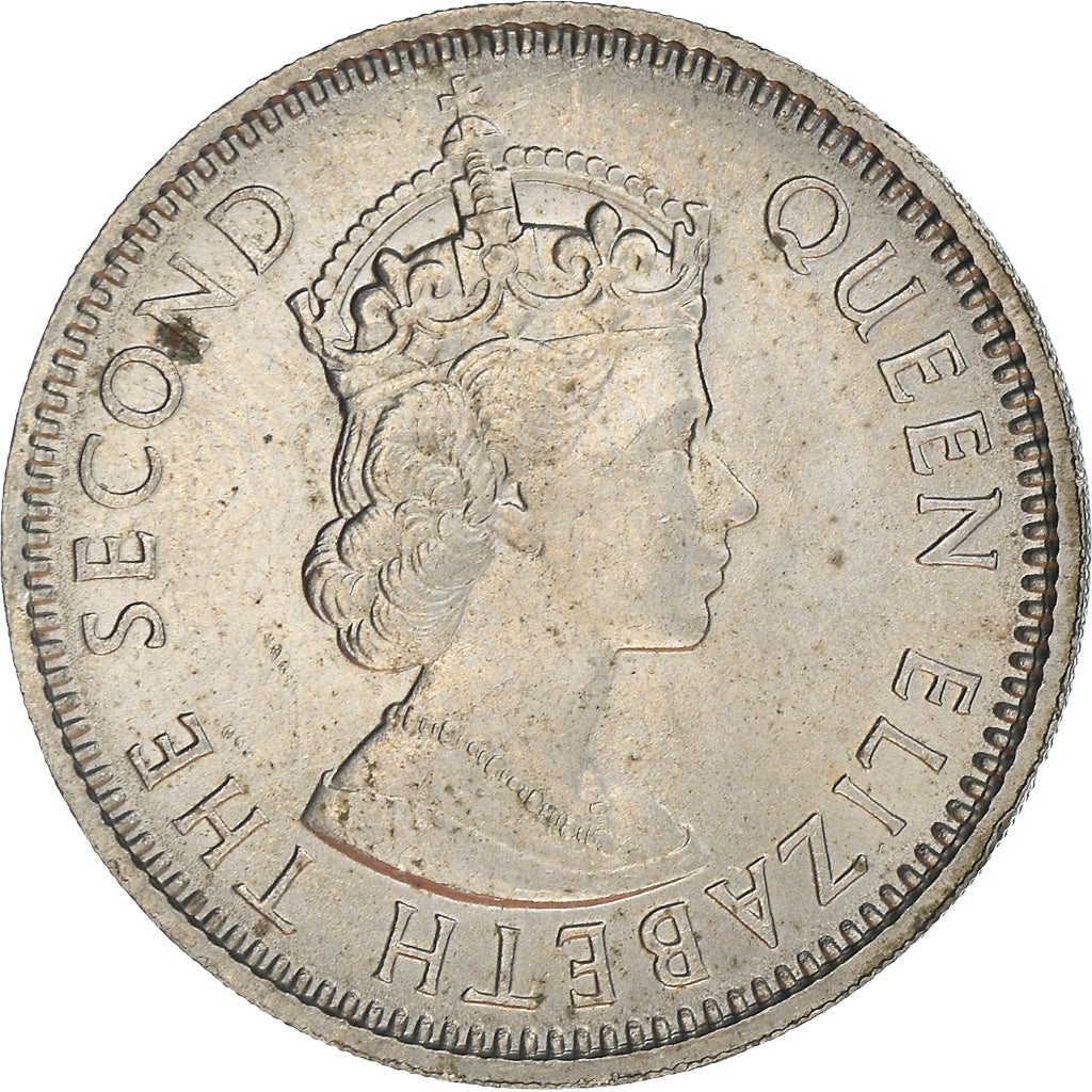 Coin, Nigeria, Elizabeth II, Shilling, 1961, AU(55-58), Copper-nickel, KM:5