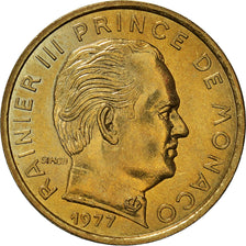 Coin, Monaco, Rainier III, 5 Centimes, 1977, MS(60-62), Aluminum-Bronze, KM:156