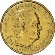 Coin, Monaco, Rainier III, 5 Centimes, 1977, AU(50-53), Aluminum-Bronze, KM:156
