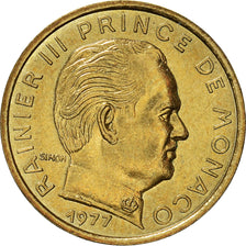 Coin, Monaco, Rainier III, 5 Centimes, 1977, MS(60-62), Aluminum-Bronze, KM:156
