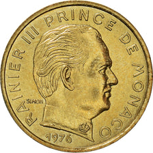Monnaie, Monaco, Rainier III, 5 Centimes, 1976, TTB+, Aluminum-Bronze