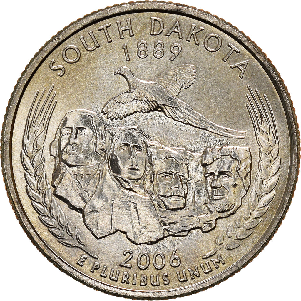Munten, Verenigde Staten, Quarter, 2006, U.S. Mint, Philadelphia, South Dakota