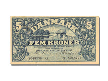 Denmark, 5 Kroner, 1942, KM #30f, AU(55-58), G 8048776