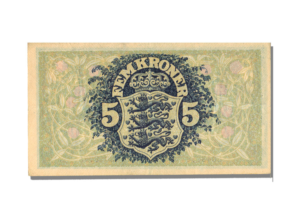 Denmark, 5 Kroner, 1942, KM #30f, AU(55-58), G 8048776