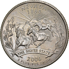 Coin, United States, 1/4 dollar, Quarter, 2006, U.S. Mint, Denver, Nevada, 1864