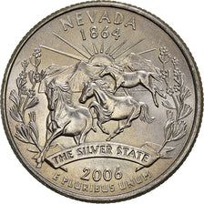 Coin, United States, 1/4 dollar, Quarter, 2006, U.S. Mint, Denver, Nevada, 1864