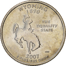 Coin, United States, Wyoming, 1890, Quarter, 2007, U.S. Mint, Philadelphia
