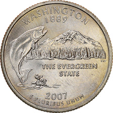 Coin, United States, Washington, 1889, Quarter, 2007, U.S. Mint, Philadelphia