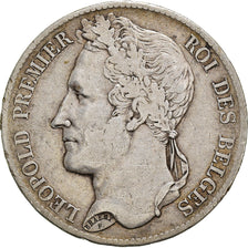 Coin, Belgium, Leopold I, 5 Francs, 5 Frank, 1833, VF(20-25), Silver, KM:3.1