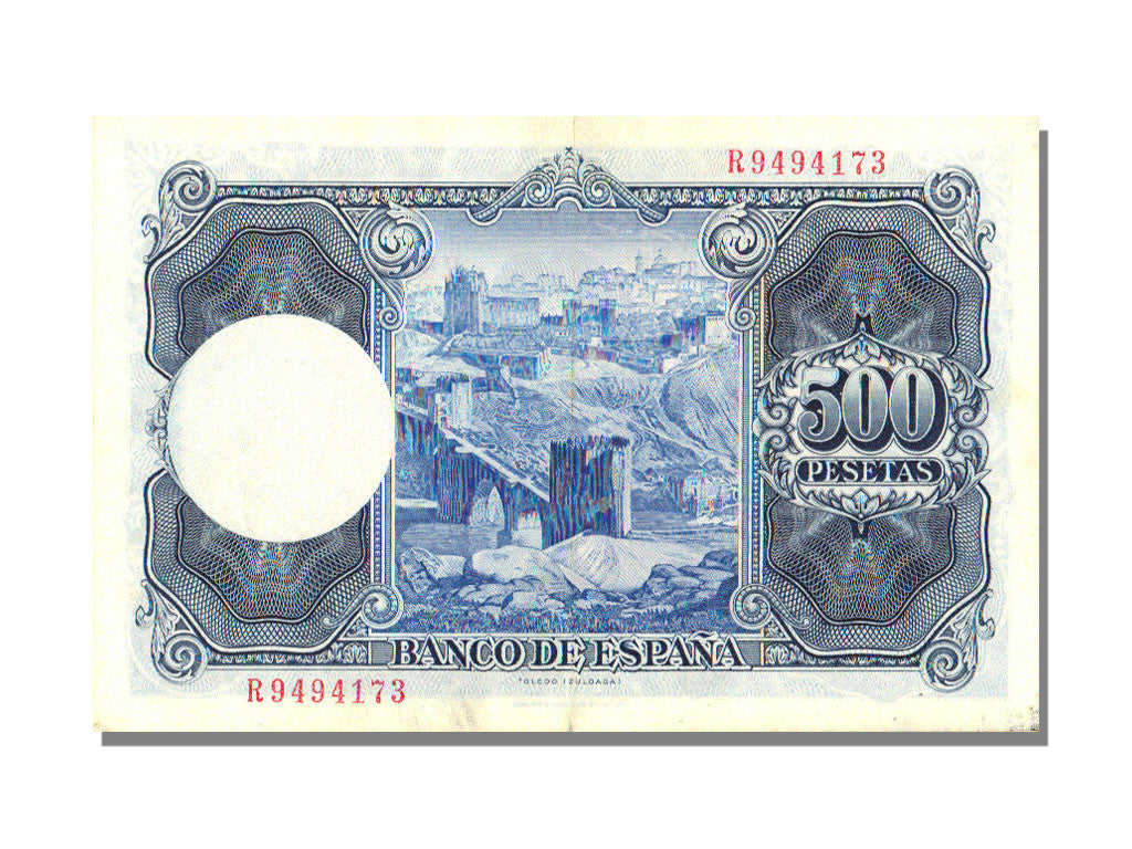 Banknote, Spain, 500 Pesetas, 1954, 1954-07-22, AU(55-58)