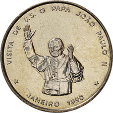 Coin, Cape Verde, 100 Escudos, 1990, Pape Jean Paul II, MS(63), Copper-nickel