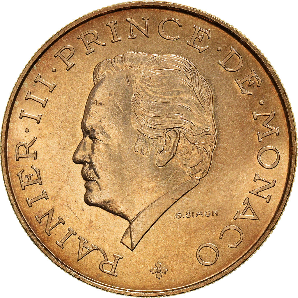 Monnaie, Monaco, Rainier III, 10 Francs, 1982, TTB+, Copper-Nickel-Aluminum