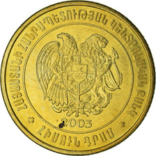 Coin, Armenia, 50 Dram, 2003, AU(50-53), Brass plated steel, KM:94