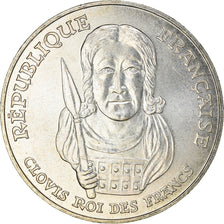 Coin, France, Clovis, 100 Francs, 1996, AU(50-53), Silver, KM:1180, Gadoury:953