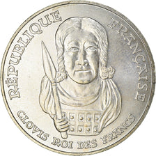 Coin, France, Clovis, 100 Francs, 1996, AU(50-53), Silver, KM:1180, Gadoury:953