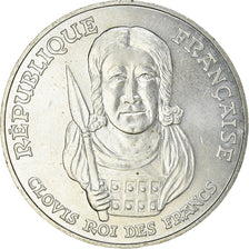 Coin, France, Clovis, 100 Francs, 1996, AU(55-58), Silver, KM:1180, Gadoury:953