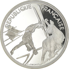 Moneta, Francia, Free-style skier, 100 Francs, 1990, Albertville 92, SPL-