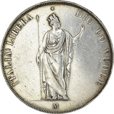 Moneta, STATI ITALIANI, LOMBARDY-VENETIA, 5 Lire, 1848, Milan, BB+, Argento