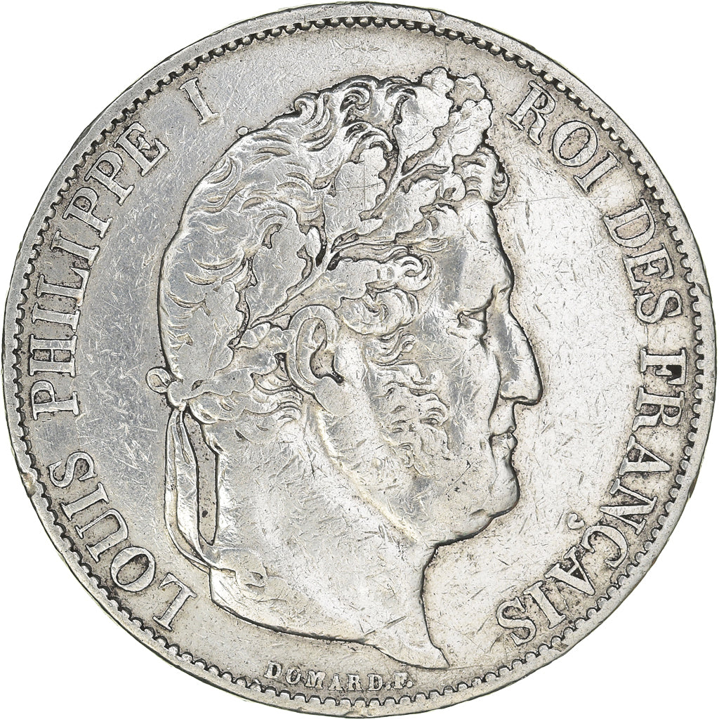 Coin, France, Louis-Philippe, 5 Francs, 1847, Strasbourg, VF(30-35), Silver