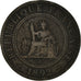 Coin, FRENCH INDO-CHINA, Cent, 1892, Paris, VF(30-35), Bronze, KM:1, Lecompte:43