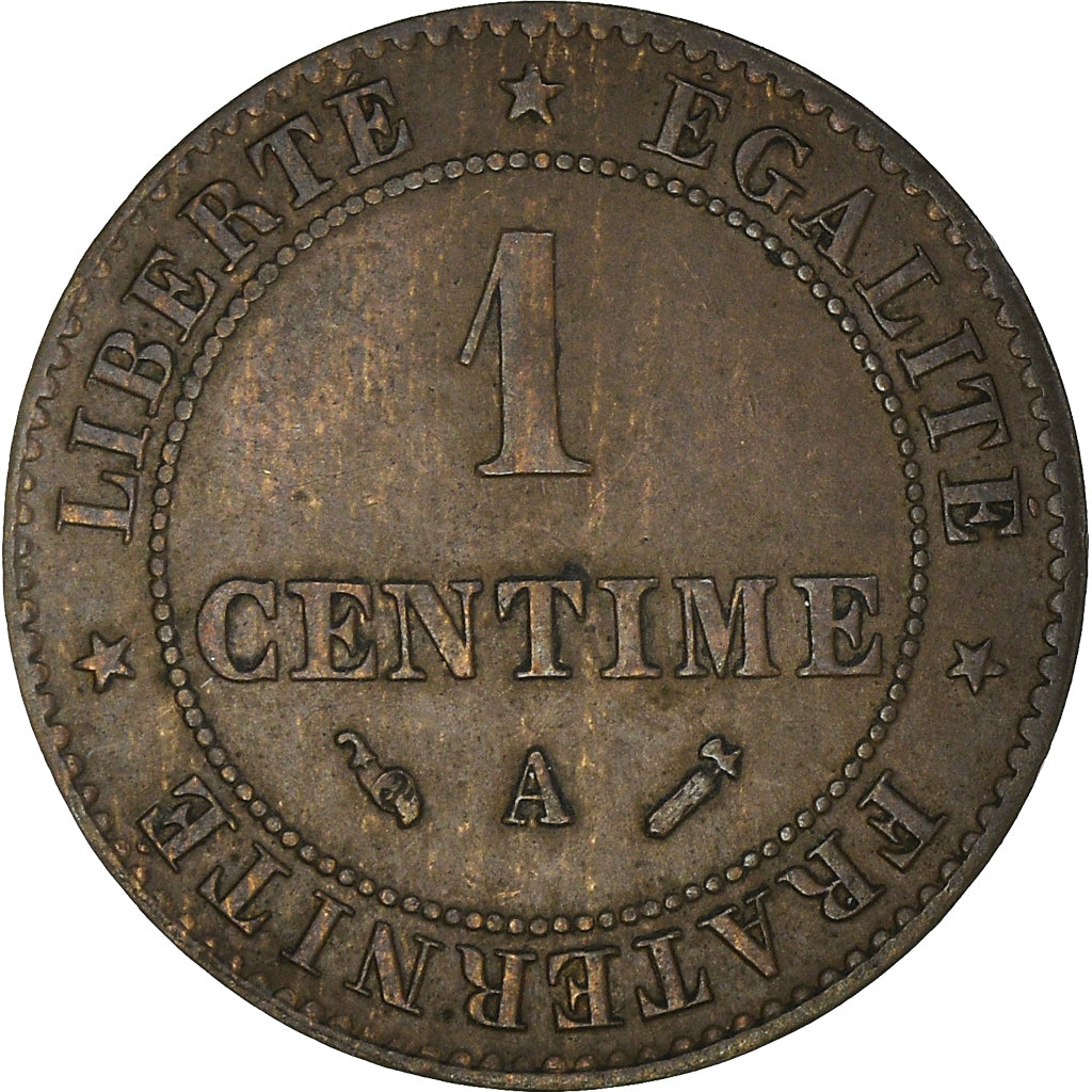 Coin, France, Cérès, Centime, 1895, Paris, AU(50-53), Bronze, KM:826.1