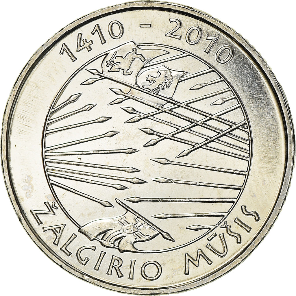 Münze, Lithuania, Litas, 2010, UNZ+, Kupfer-Nickel, KM:172