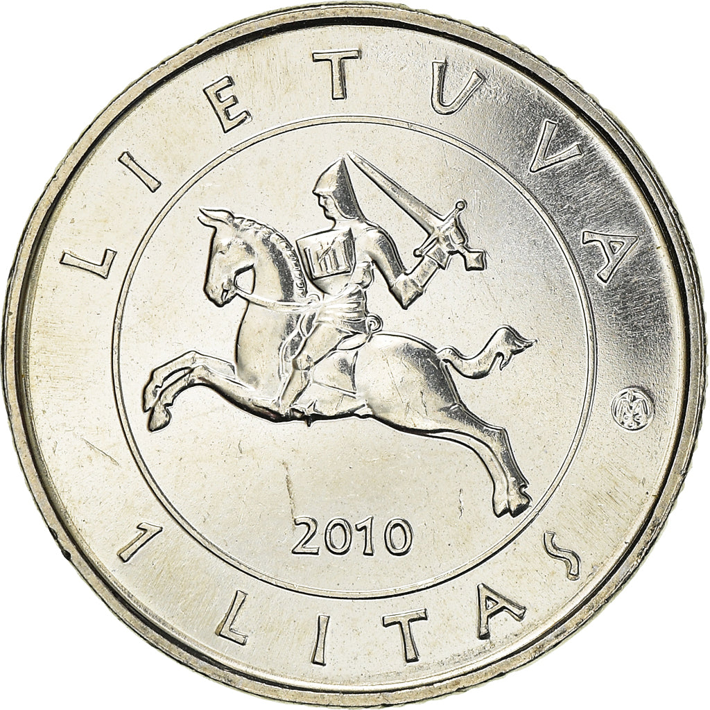 Münze, Lithuania, Litas, 2010, UNZ+, Kupfer-Nickel, KM:172