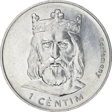 Coin, Andorra, Andorre, Centim, 2002, Charlemagne, AU(55-58), Aluminum, KM:176