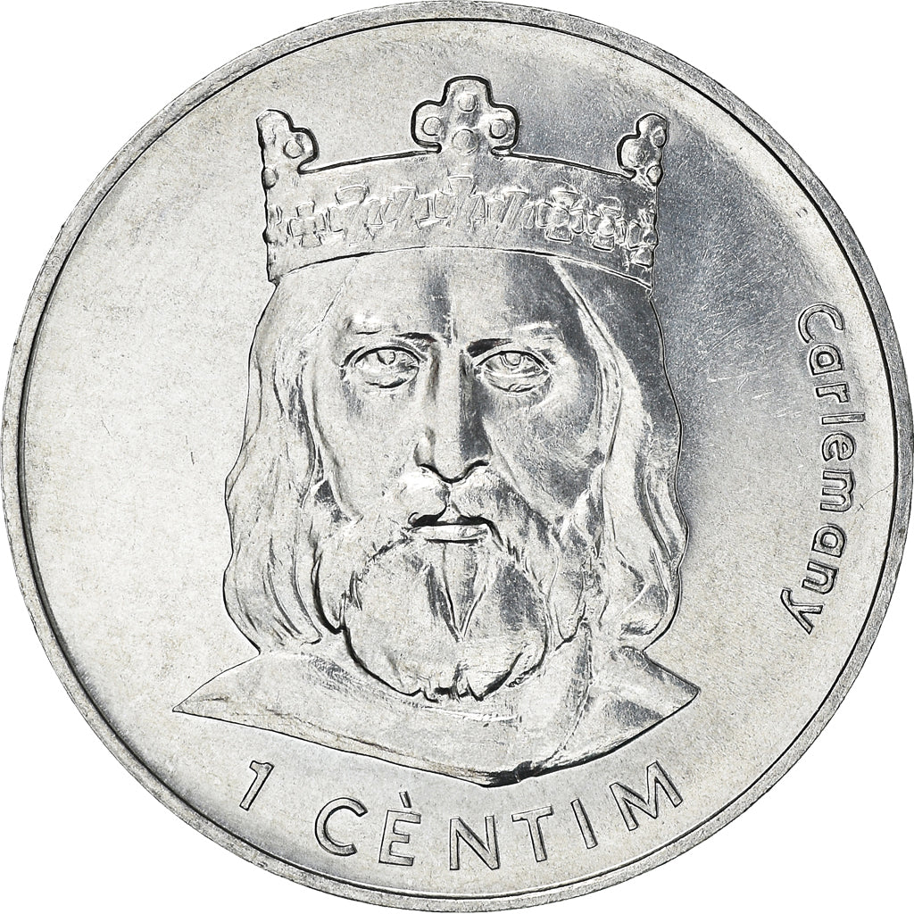 Monnaie, Andorra, Centim, 2002, Charlemagne, SPL, Aluminium, KM:176